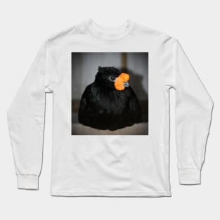 Black And Orange Long Sleeve T-Shirt